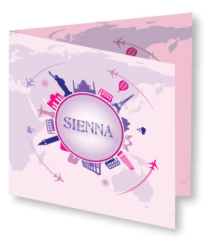 Geboortekaart Sienna 3D